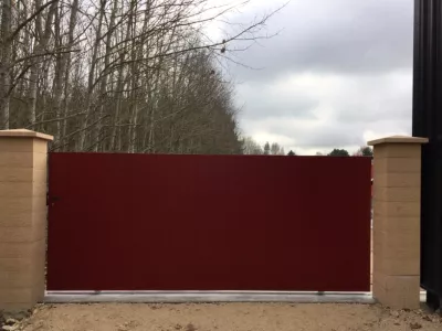 Création d’un portail coulissant avec structure acier + lames PVC 41700 FRESNES